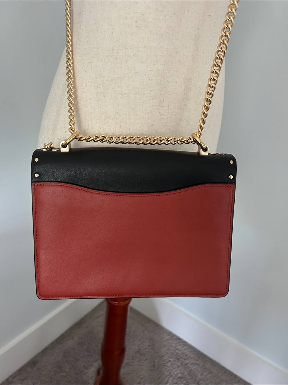 NWOT Coach Klare Black, Brown & light brown Signature Chain Crossbody - Picture 6 of 16